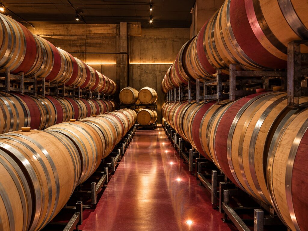 Recanati Winery - barrel cellar
